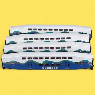K-Line O Gauge 21'' Bi-Level Sounder Bombardier 1 Control Car 3 Coach HTF RARE
