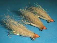 FLY FISHING FLIES - Pearl BEAD-EYE GOTCHA size #8 (6 Pcs.)