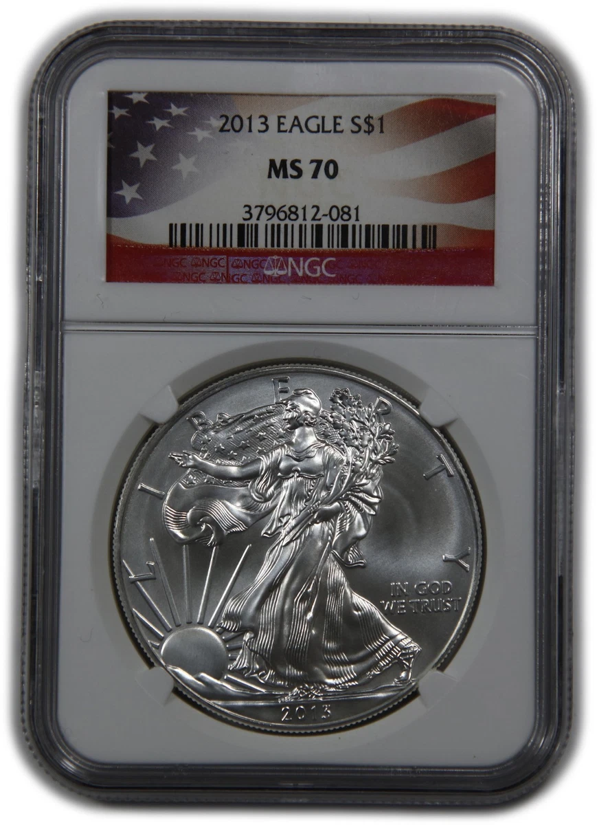 American Eagle MS 70 Graded 2013 Silver Bullion Coins for sale | eBay