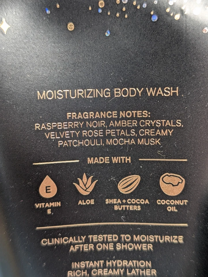 Set de regalo de 8 piezas INTO THE NIGHT baño y cuerpo funciona fragancia niebla mantequilla crema de lavado Foto 4 de 4