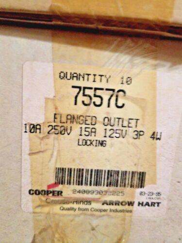 Cooper 7557C Flanged Outlet Box of 10 - Picture 1 of 1