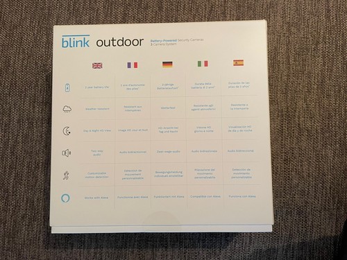 3 Blink Outdoor, Videocamera di sicurezza in HD, senza fili, resistente alle... - Zdjęcie 2 z 4