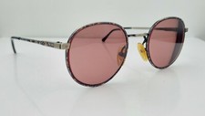 Vintage Blue Gray Metal Round Sunglasses FRAMES ONLY