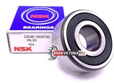 NSK GERMANY 3304B 2RSRTNG Angular Contact Ball Bearing, Rubber Sealed 20x52x22.2