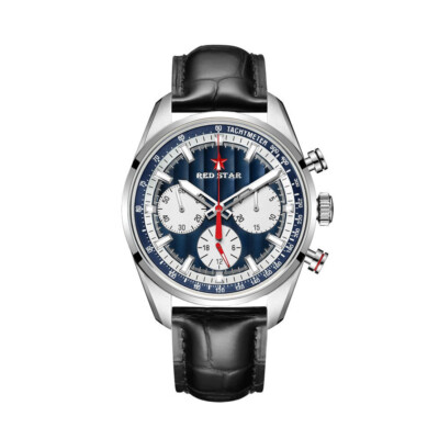 RED STAR SEAGULL ST1903 Aviator Pilot Chronograph Watch 41.5mm Paul Newman Panda