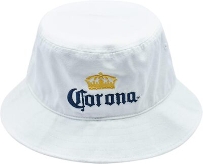 Corona Extra Bucket Hat with Embroidered Logo, Packable Travel Sun Hat, Wide... 