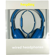 NEW Heyday Wired On-Ear Headphones   Blue Color   Comfortable Audio
