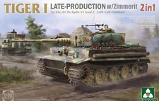 TAKOM 2199 1/35 Scale Tiger I Late Production w/Zimmerit Plastic model Model Kit