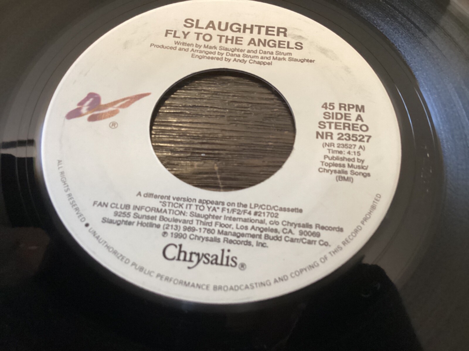 Slaughter-Fly to The Angels-Desperately 7”Unplayed 45rpm box 105 | eBay