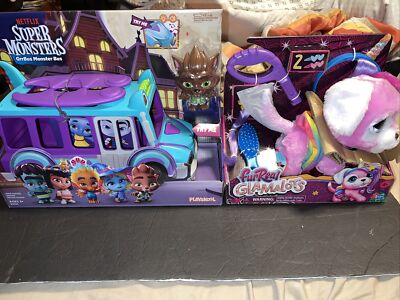 FurReal Glamalots Interactive Pet Toy Super Monsters New Toy Lot