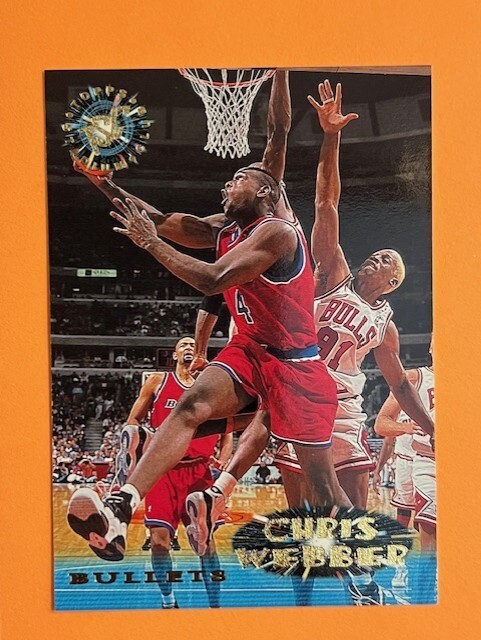 1995-96 Stadium Club #220 Chris Webber Washington Bullets Basketball Card