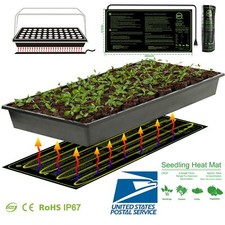 Durable Waterproof Seedling Heat Mat Warm Hydroponic Heating Pad 20" x 10"IN