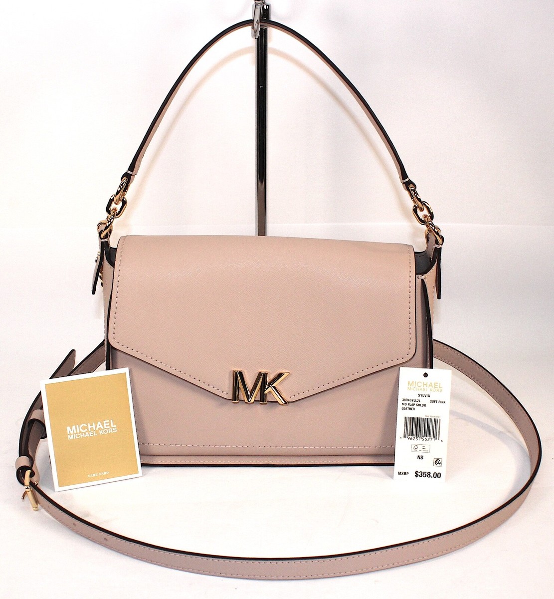 NWT Michael Kors Sylvia Medium Convertible Flap Shoulder Bag
