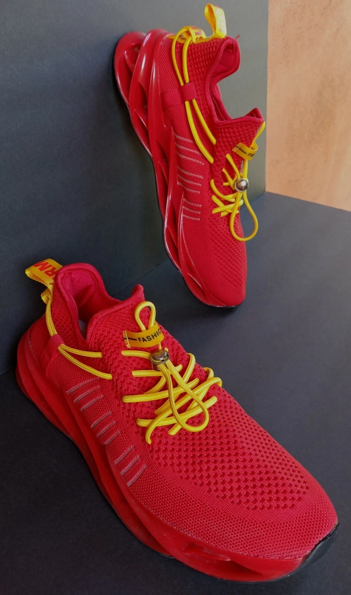 Red athletic cheap shoes mens