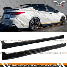 For 25-26 Toyota Camry LE XLE SE XSE Yofer JDM Gloss Black Side Skirt Extension