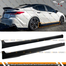 For 2025 Toyota Camry LE XLE SE XSE Yofer JDM Gloss Black Side Skirt Extension