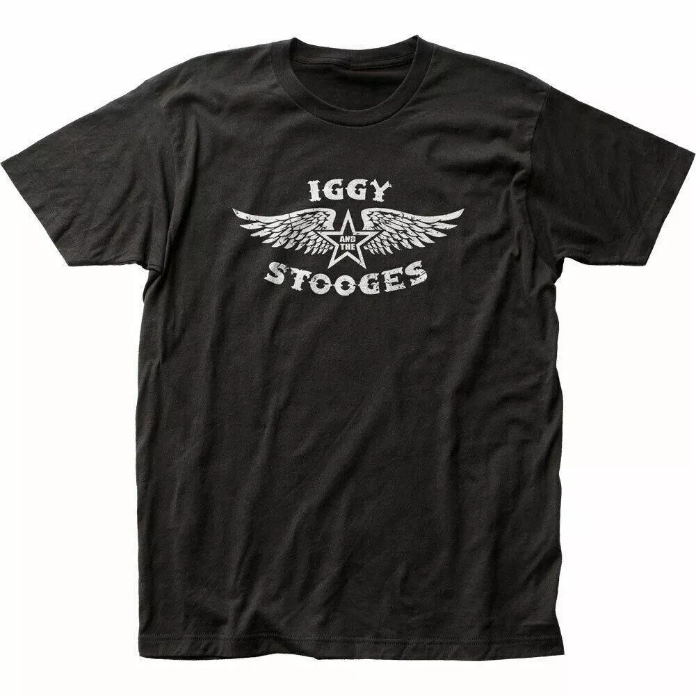Iggy Pop Iggy & The Stooges T Shirt Mens Licensed Rock N Roll Band Tee New Black