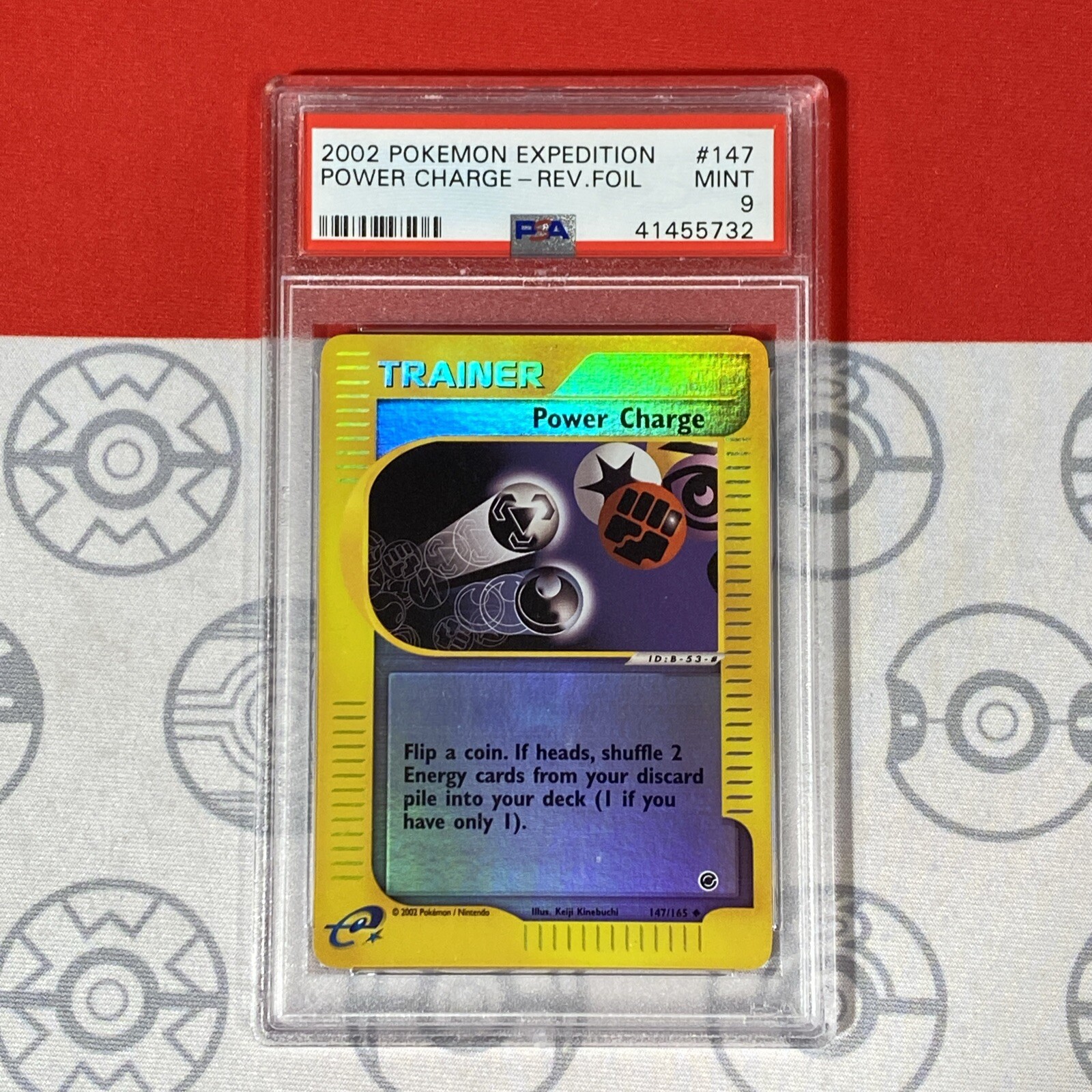 PSA 9 Power Charge 147/165 Reverse Holo 2002 Pokemon Expedition 5732