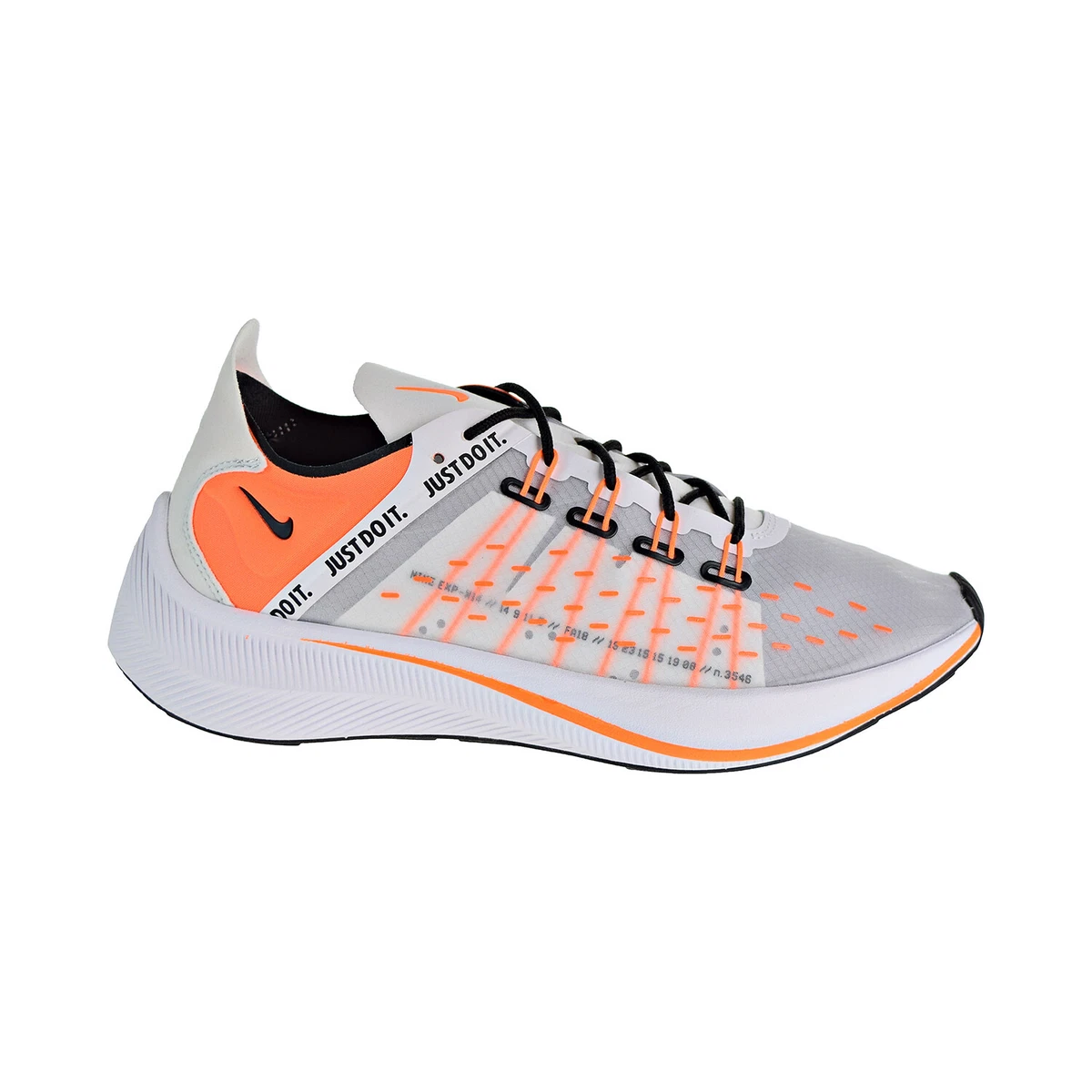 Descongelar, descongelar, descongelar heladas nadar constructor Nike EXP-X14 SE &#039;Just Do It&#039; Men&#039;s Shoes White-Total  Orange-Black AO3095-100 | eBay