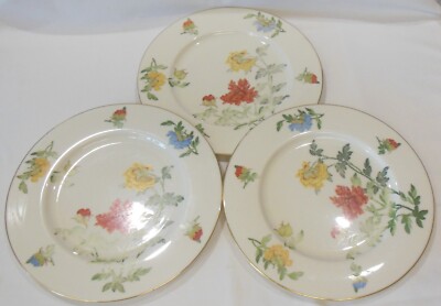 Castleton China USA Porcelain Dinner Plate Ma Lin Set of 3