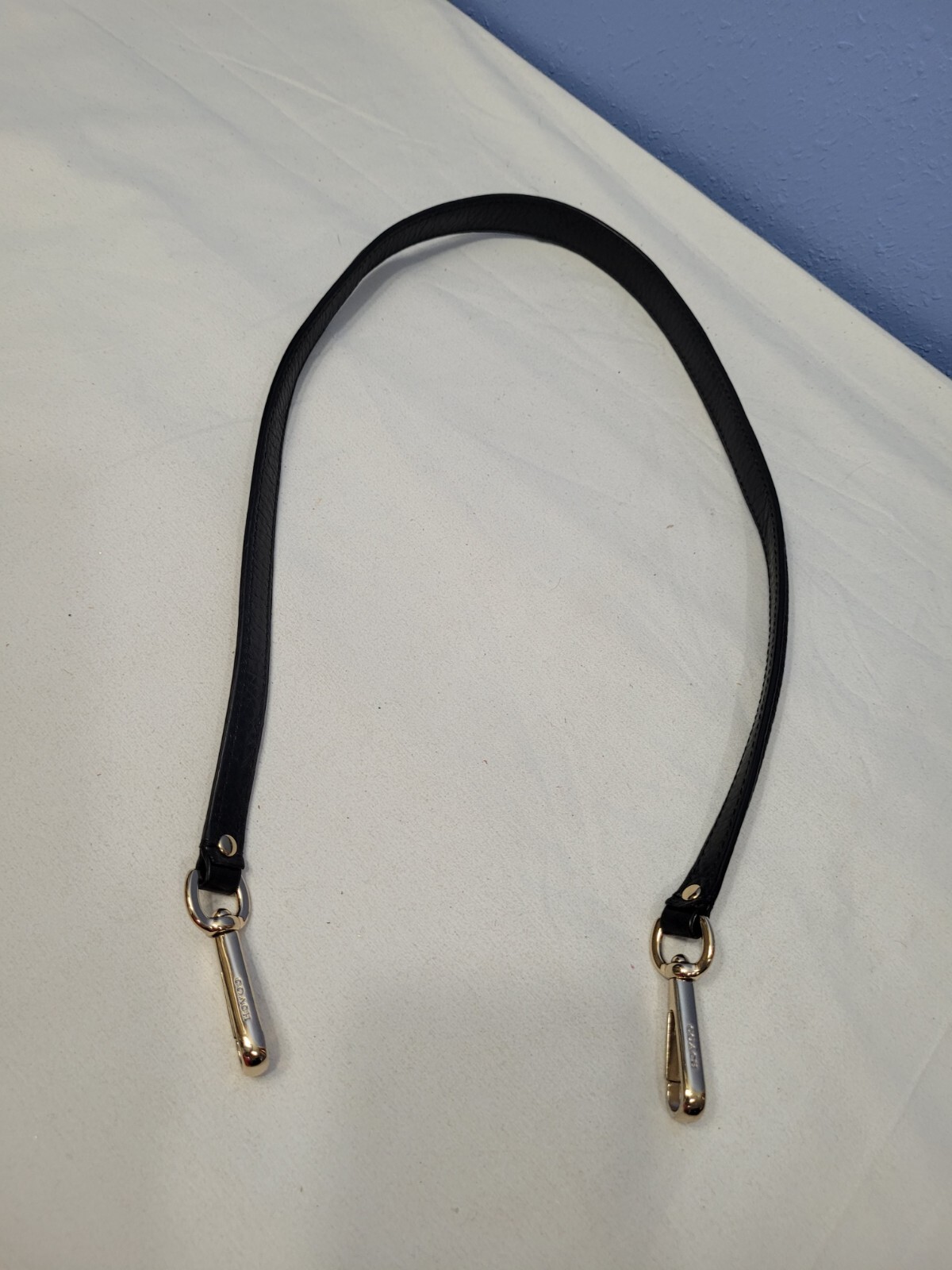 Coach Black Leather Replacement Shoulder Strap eBay