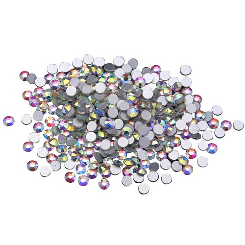 Crystal AB Non Hotfix FlatBack Rhinestones Glitter Gems 3d Nail Art Decoration - Picture 10 of 14