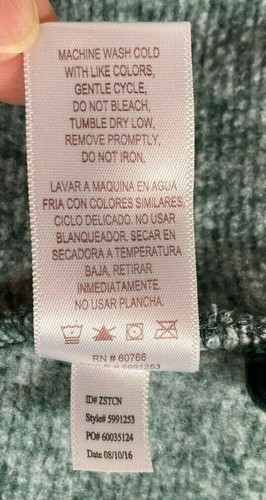 Stan Herman Sweater Full Zip Fleece Lounge Jacket - Sage Green Women’s Small - Picture 9 of 10