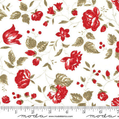 MODA  FABRICS 'RIDGEWOOD'' #14971 11 ''MILK'' BTY