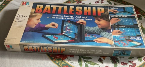 VTG Battleship Game Milton Bradley 4730 Family Night Strategy 1984.