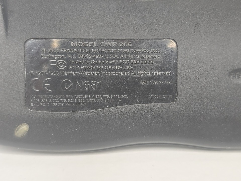 Franklin Crossword Puzzle Solver CWP 206 Electronic Handheld eBay Franklin Crossword Puzzle Solver CWP 206 Electronic Handheld eBay