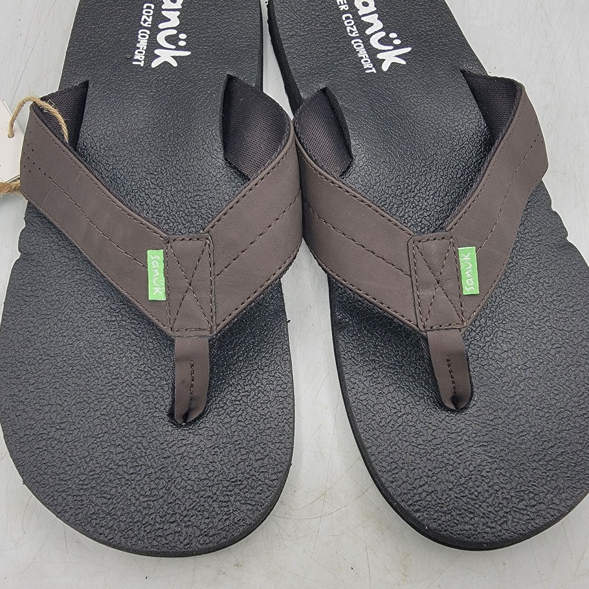 Sanuk Beer Cozy Coaster Mens 12 Comfort Flip Flop Sandals 