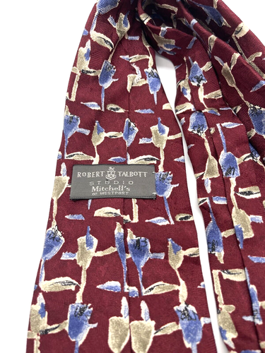 ROBERT TALBOTT HIGH END DRESS SUIT DESIGNER NECKTIE TIE FREE SHIPPING - Picture 3 of 4