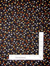 Halloween Star Fabric By The Yard Midnight Magic Stars Charcoal Cotton Studio E