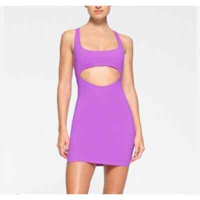 open lace back dress SKIMS Cotton Jersey Heart Mini Dress