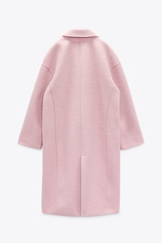 Neu mit Etikett Zara Damen Mantel rosa Struktur Gr. XS - Bild 7 von 8