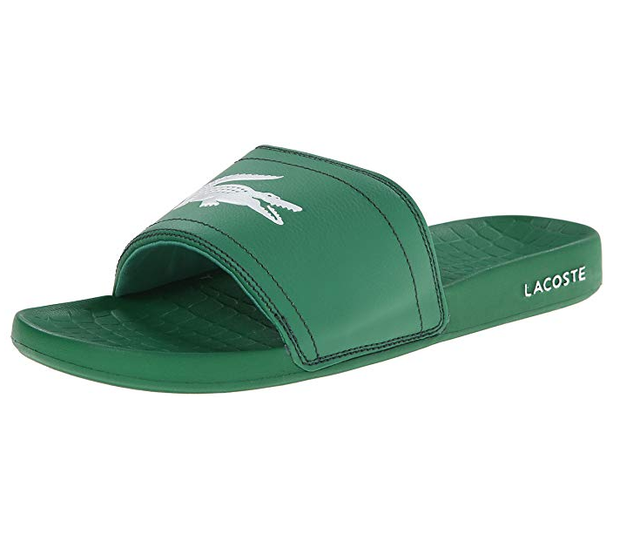lacoste green sandals