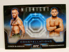 CONOR MCGREGOR KHABIB NUMAGOMEDDV #7 /25 CONSTELLATIONS UFC MIDNIGHT TOPPS 2024