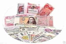 50 billetes diferentes de 50 países diferentes