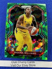 2021 #38 Riquna Williams Panini WNBA Panini Prizm Green Ice Prizm Aces