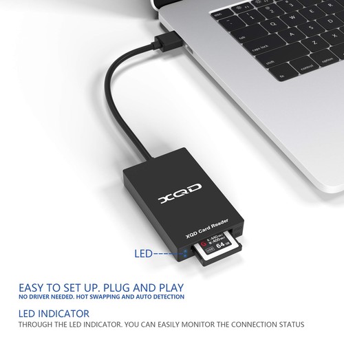 Lecteur de Carte XQD USB3.0 Cateck Supporte Les Séries Sony G/M Carte USB XQD... - Picture 7 of 7