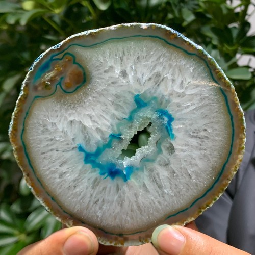 105G Natural Beautiful Agate Geode Druzy Slice ExtraLarge Gemstone - 第 13/14 張圖片