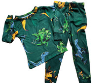 Jurassic World Boys Sz 4 Dinosaur Long Sleeve  Pants Pajama Set
