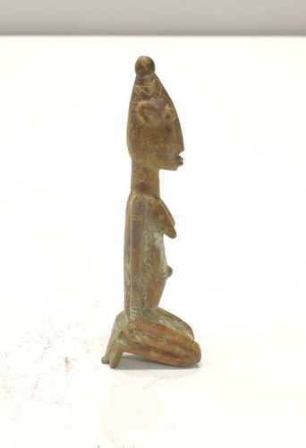 African Dogon Tribe Bronze Male Figure Sculpture Mali - Picture 3 of 4