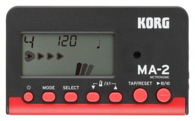 KORG MA-2 Digital Metronom, Farbe schwarz/rot Metronome