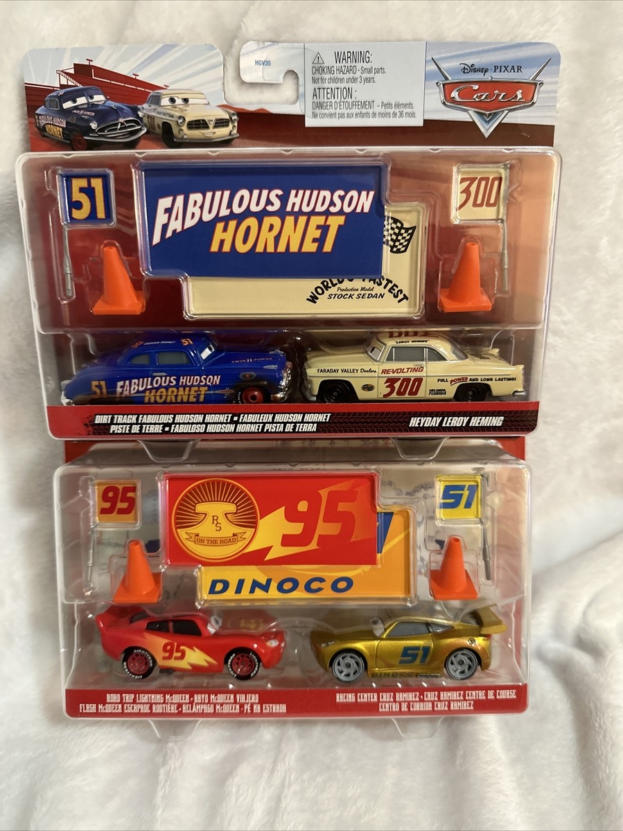 Disney Pixar Cars Drit Track Fabulous Hudson Hornet & Heyday Leroy