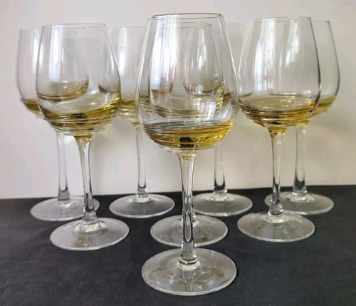 Mikasa Swirl Amber Wine Glasses, 10 Ounces, Set Of 8, - Picture 2 of 8