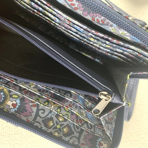 Sakroots große Smartphone Umhängetasche Künstler Kreis vegane Geldbörse Geldbörse Tasche blau - Bild 6 von 9