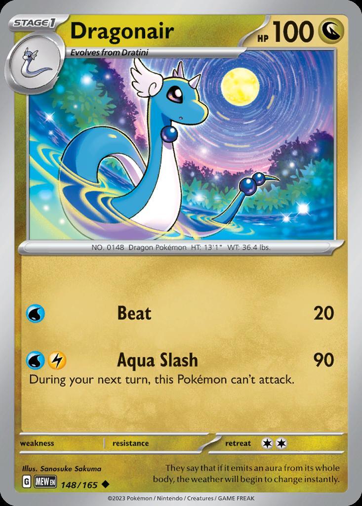 Pokemon Dragonair (148/210) 151 LP
