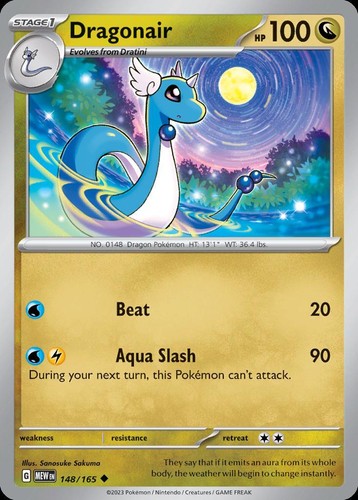 Pokemon Dragonair (148/210) 151 LP