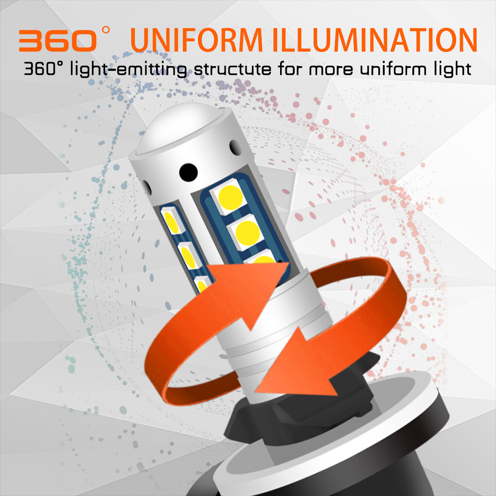 2-Pack LED Headlight Bulbs For Polaris Ranger XP 500-1000 (2007-2018) - 55W, 6000K White 1 thumbnail image